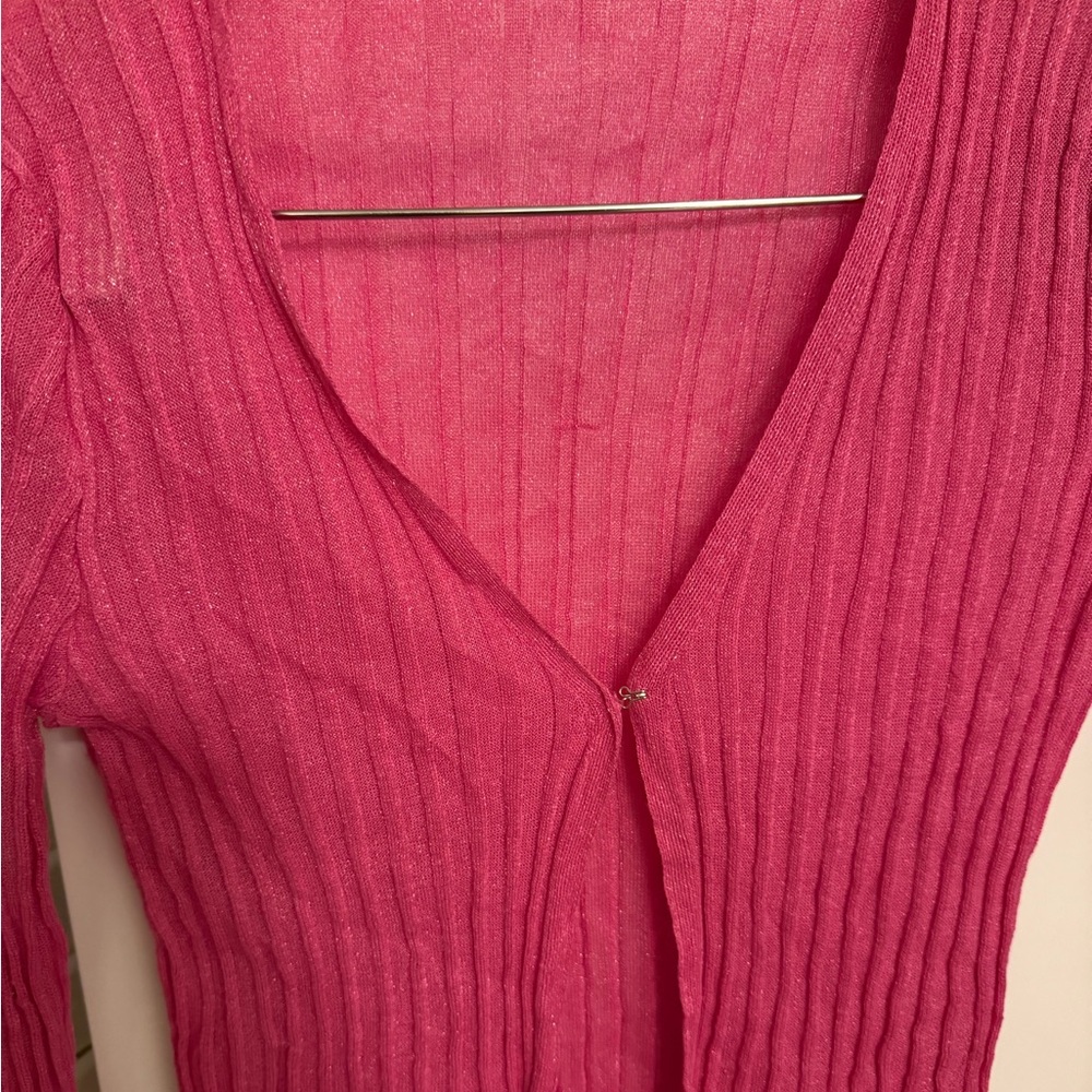 Pink cardigan